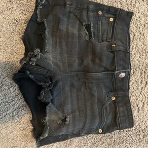 American Eagle Outfitters Black Denim Shorts